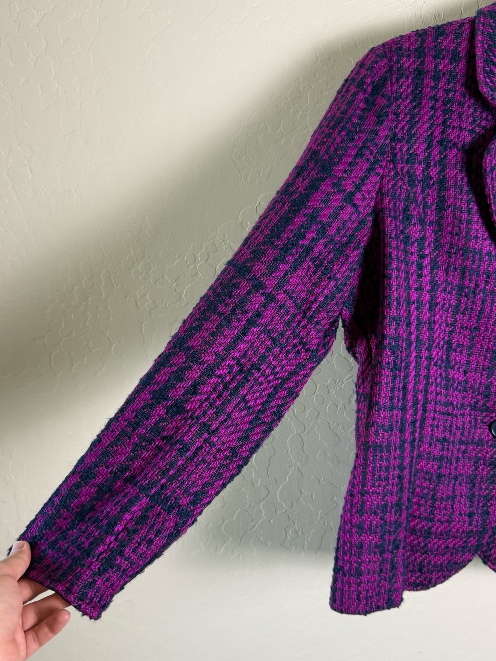 Coldwater Creek Jeweltone Tweed Jacket 14 NWT - Picture 13 of 14